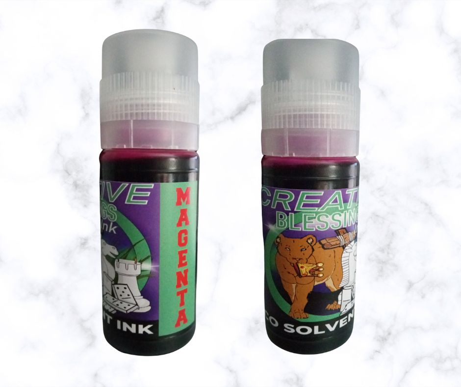 Creative Blessings Ink Eco Solvent Ink - 4 pack (CYMK)