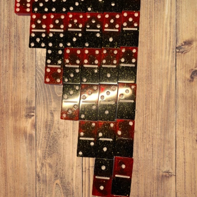 42764 Avenue Mandarine Education Games - Domino - 48 pieces 2 ¼€ diameter 