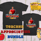 Teacher Appreciation Day Bundle   DIGITAL DOWNLOAD